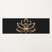Goldene Lotus Yogamatte (Rückseite (Horizontal))