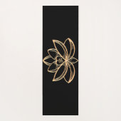 Goldene Lotus Yogamatte (Rückseite)