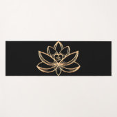 Goldene Lotus Yogamatte (Vorderseite (Horizontal))