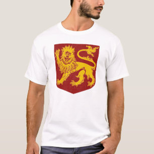 Goldene Löwen auf der Roten Schildkröte T-Shirt