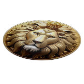 Goldene Löwenmedaille mit Krone Schneidebrett (Ecke)