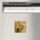 Goldene Löwenstatue am Tempel Magnet (In Situ (Geschirrspüler))