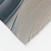 Goldene Luft - Weich blauer und goldener Faden Abs Fleecedecke (Ecke)