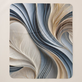 Goldene Luft - Weich blauer und goldener Faden Abs Sherpadecke