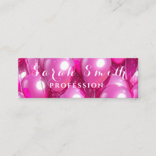 Goldene Luftballons Glitter Event Hochzeit Feier Mini Visitenkarte