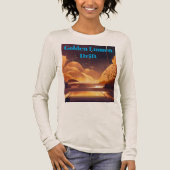 Goldene Lumen-Drift Tri-Blend Shirt (Vorderseite)