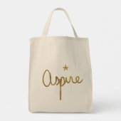 Goldene Lyra-Tasche Tragetasche (Rückseite)