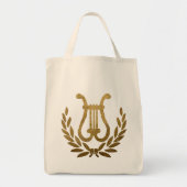 Goldene Lyra-Tasche Tragetasche (Vorne)
