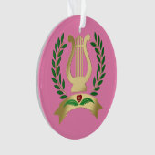 Goldene Lyre Ornament (Vorderseite)