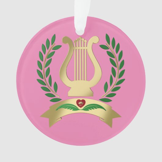 Goldene Lyre Ornament (Vorderseite)