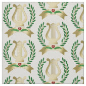 Goldene Lyre Stoff (Muster)