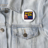 Goldene Mädchen-Äpfel Button (Beispiel)
