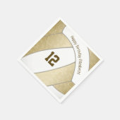 Goldene Mädchenvolleyballsportarten Serviette (Ecke)