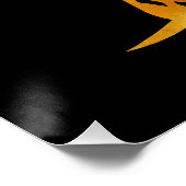 Goldene Majestät: Der göttliche Name ALLAH Poster (Ecke)