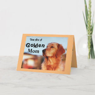 Goldene Mama Geburtstag Golden Retriever Niedlich Karte