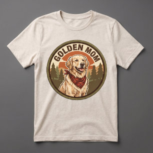 Goldene Mama Tri-Blend T-Shirt Golden Retriever Ma Shirt