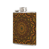 Goldene Mandala Flachmann (Links)