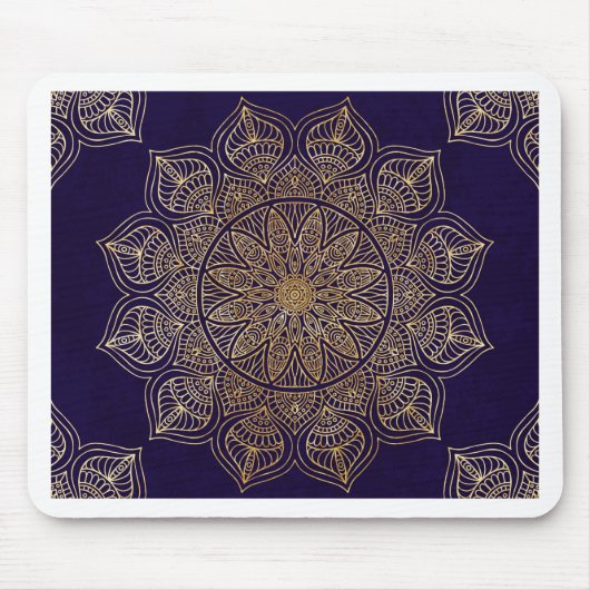 Goldene Mandala Mousepad (Vorne)