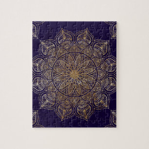 Goldene Mandala Puzzle