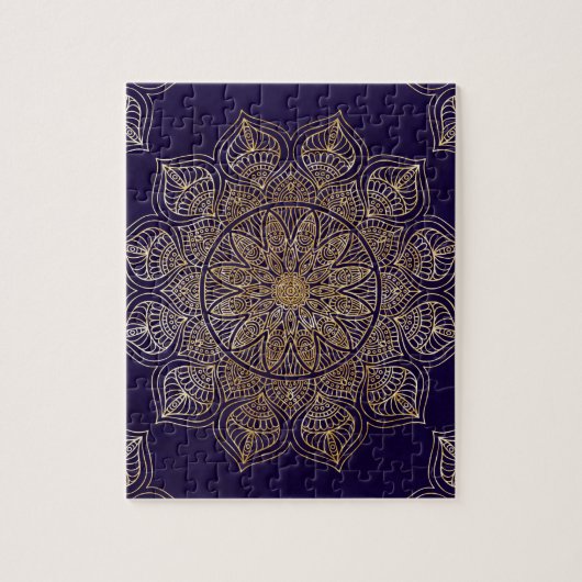 Goldene Mandala Puzzle (Vertikal)