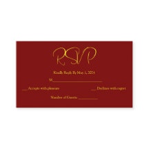Goldene Mandala-RSVP-Karte