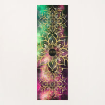 Goldene Mandala Wasserfarbennebel