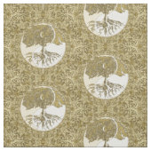 Goldene Mandala Yin Yang Stoff (Muster)