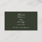 Goldene Märchen über Wasser Visitenkarte (Rückseite)