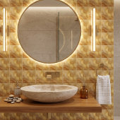 Goldene Marmor-Achat Fliese