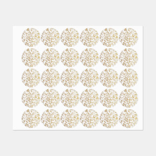 Goldene Marmorfolienstruktur Etiketten