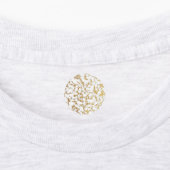 Goldene Marmorfolienstruktur Etiketten (Befestigt)