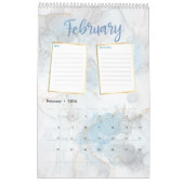 Goldene Marmorfüllung im Foto Kalender (Feb 2026)