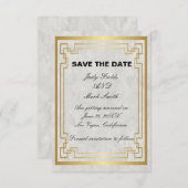 Goldene Marmorhochzeit speichert die Datumskarte (Vorne/Hinten)