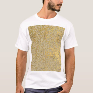 Goldene Marmorierung: Grunge-Textur-Design T-Shirt