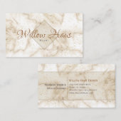 Goldene Marmorkarte Visitenkarte (Vorne/Hinten)
