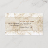 Goldene Marmorkarte Visitenkarte (Rückseite)