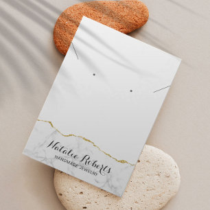 Goldene Marmorschmuck mit Necklace Display