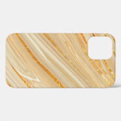 Goldene Marmorstruktur Case-Mate iPhone Hülle (Rückseite (Horizontal))