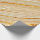 Goldene Marmorstruktur Geschenkpapier (Ecke)