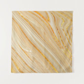 Goldene Marmorstruktur Wandteppich (Vorderseite (Horizontal))