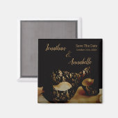 Goldene Maske Save the Date Magnet (Vorderseite/Rückseite)