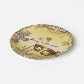 Goldene Maskerade Pinacoteca comunale Casa Rusca Pappteller (Schrägansicht)