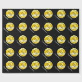 Goldene Medaille mit dem ersten Preis Geschenkpapier (Flach)