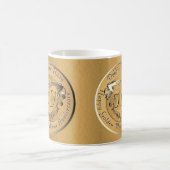 Goldene Medaille zum 50. Jahrestag der Hochzeit Kaffeetasse (Mittel)