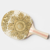 Goldene Meerestiere Tischtennis Schläger (Seitenansicht)