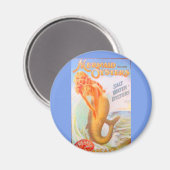 Goldene Meerjungfrau Magnet (Vorderseite/Rückseite)