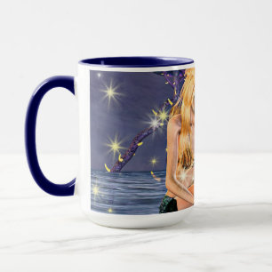 Goldene Meerjungfrau Tasse