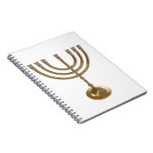 goldene Menora Notizblock (Rechte Seite)