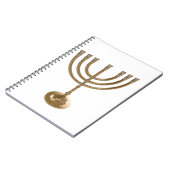 goldene Menora Notizblock (Linke Seite)