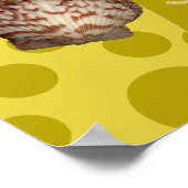 Goldene Merfade und Dolphin Print Poster (Ecke)